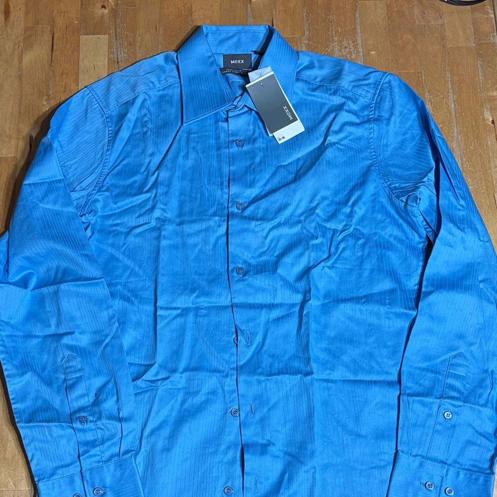 NWT Mexx Vibrant Blue Dress Shirt